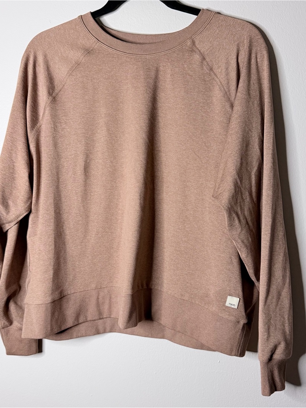 Women’s Cozy Crewneck Sweatshirt -heather brown